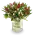 Kytice červených a bílých tulipánů